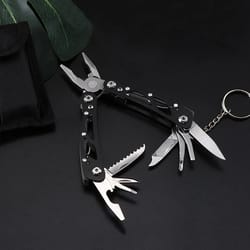portable folding multi tool pliers compact, multifunctional pocket knife for outdoor repair