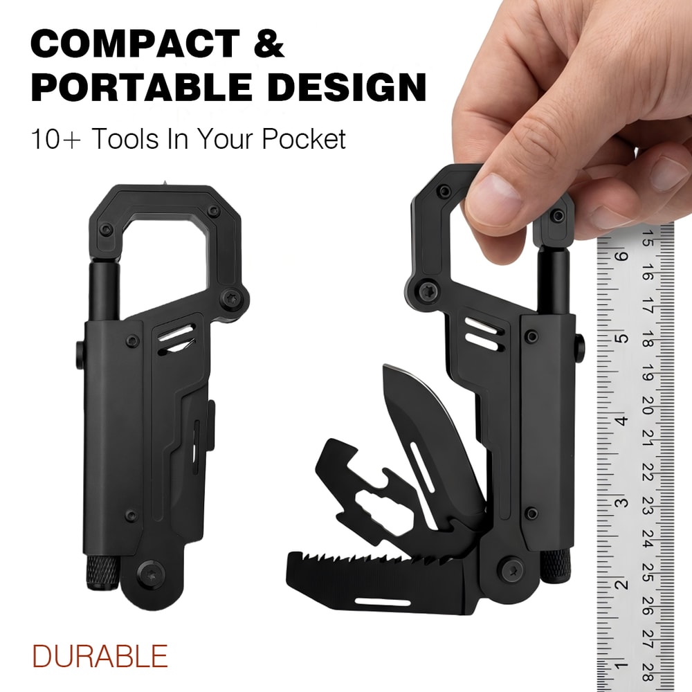 Multifunctional Carabiner Knife EDC Tool For Outdoor Adventures 0