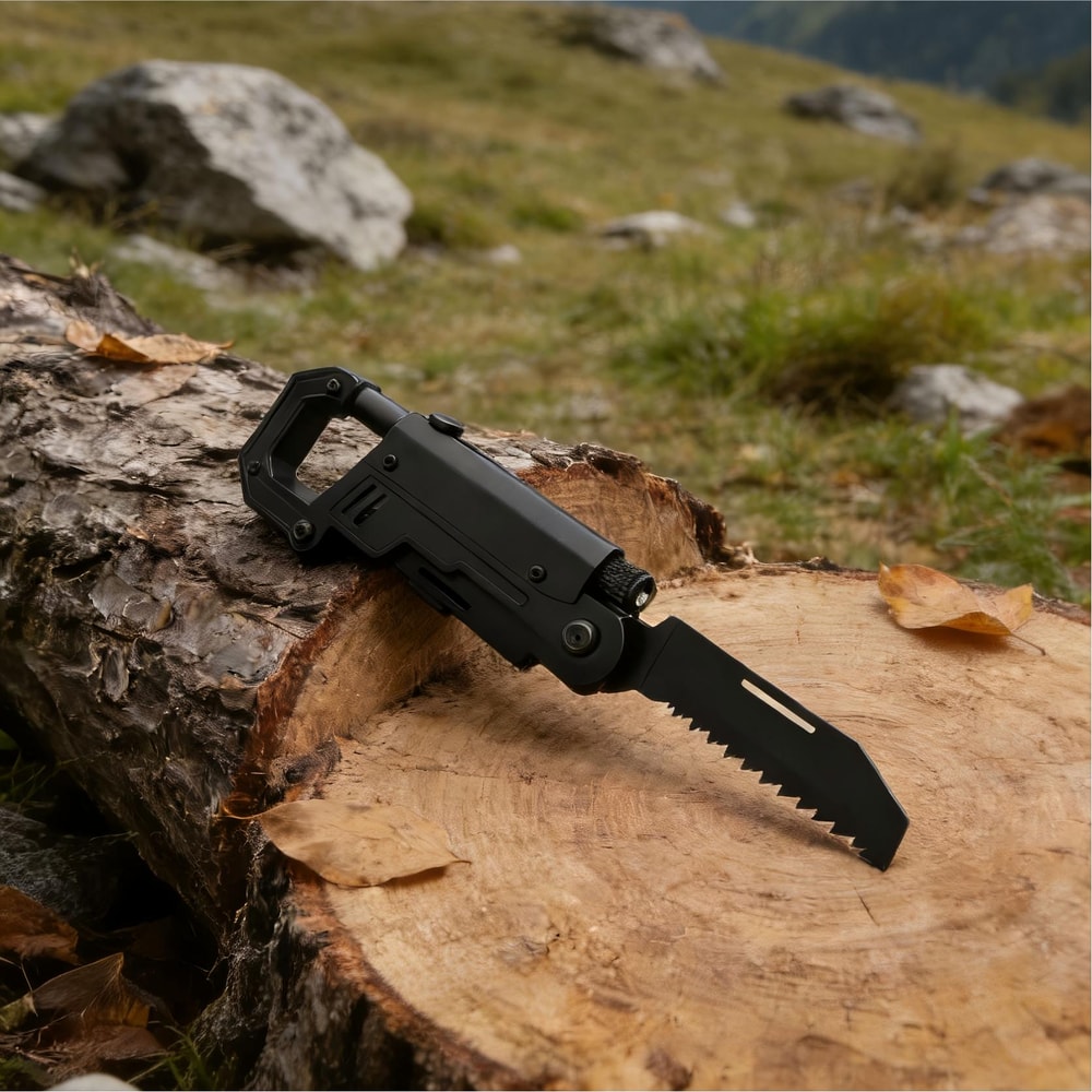 Multifunctional Carabiner Knife EDC Tool For Outdoor Adventures 3