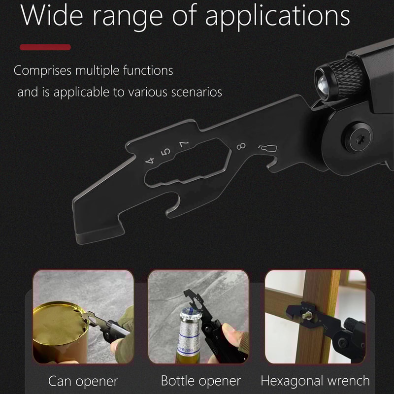 Multifunctional Carabiner Knife EDC Tool For Outdoor Adventures 4