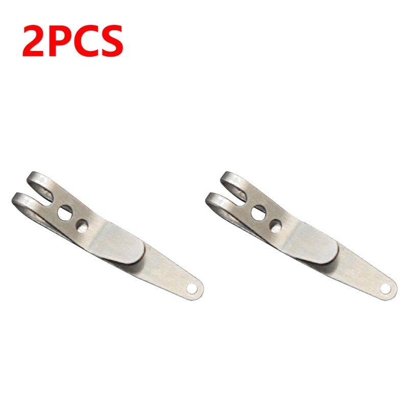 Multitool Pocket Clip Carabiner Stainless Steel Molle Belt Clip For EDC Camping 7