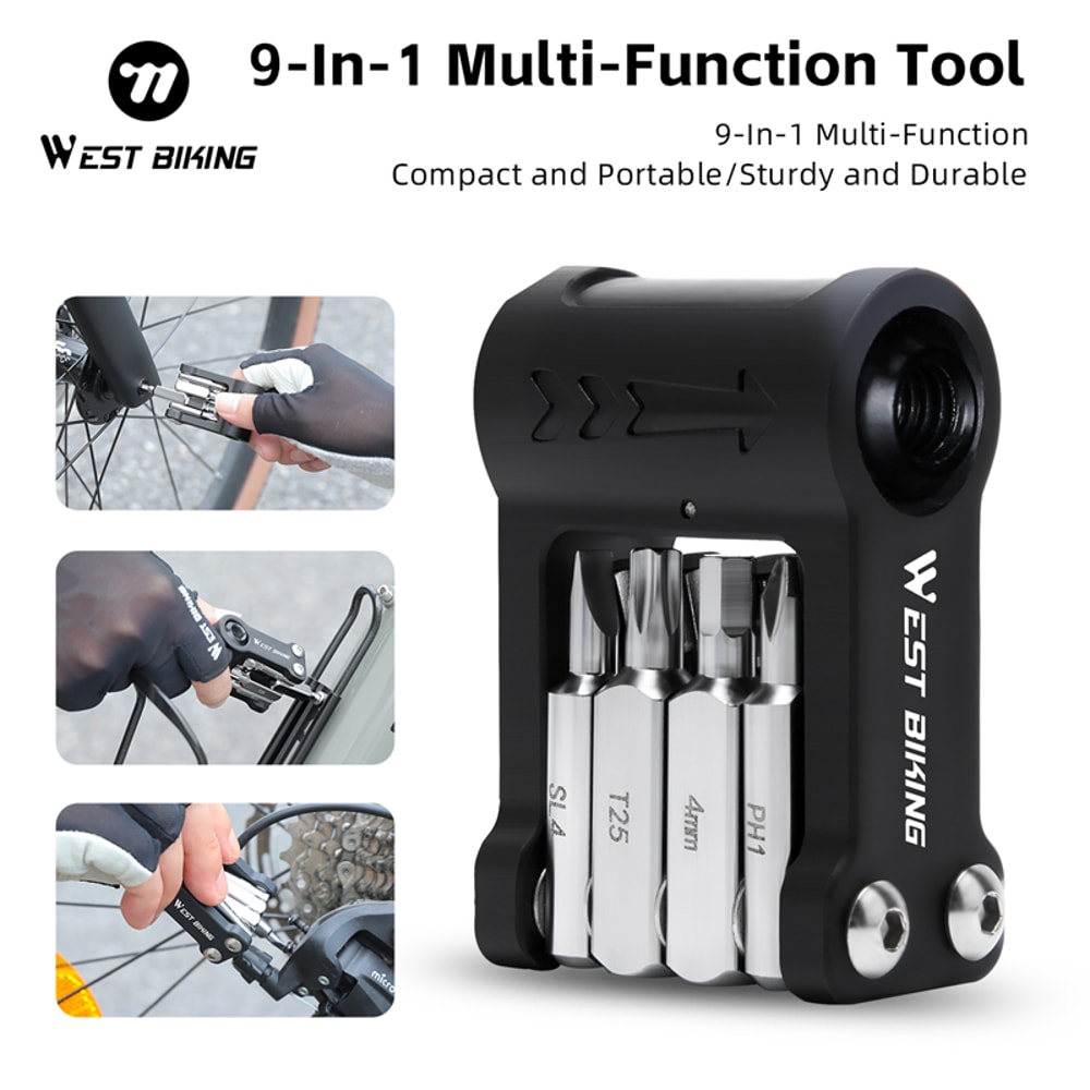 Multi Function Bicycle Repair Tool Kit Foldable Allen Wrench Set For Convenient Cycling Maintenance 3
