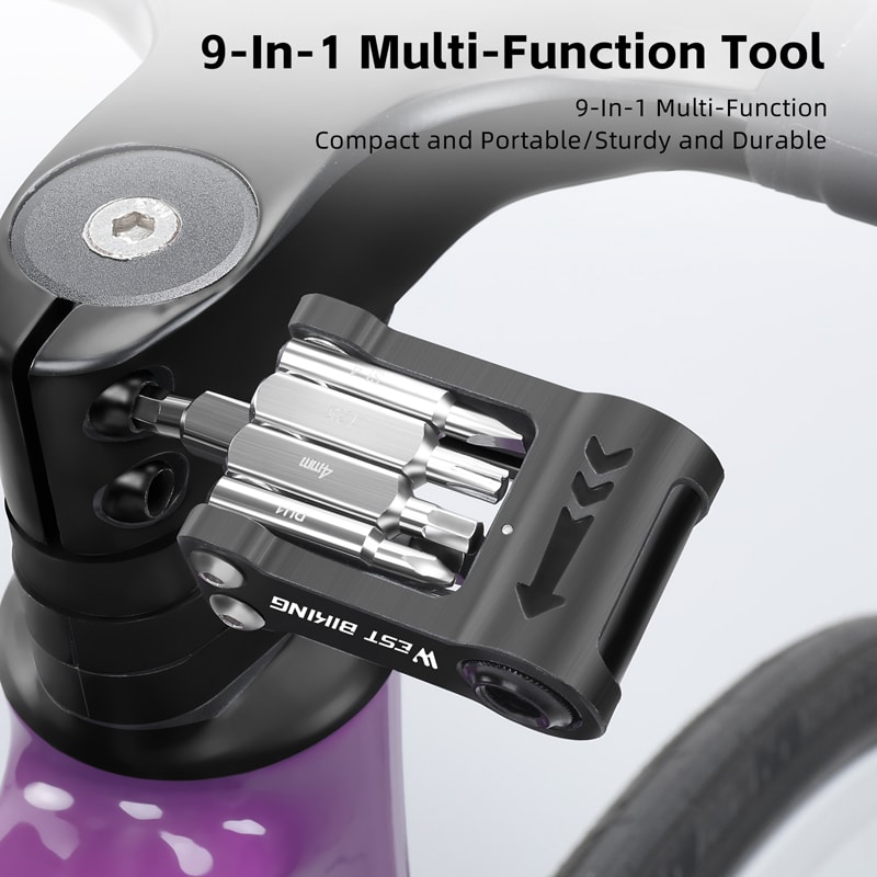 Multi Function Bicycle Repair Tool Kit Foldable Allen Wrench Set For Convenient Cycling Maintenance 1