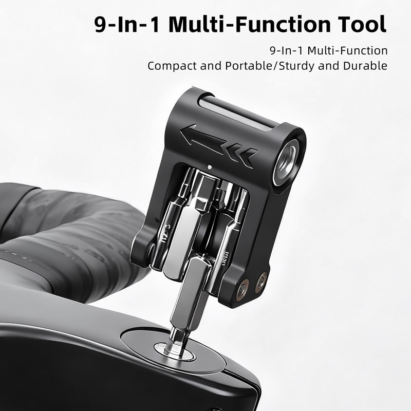 Multi Function Bicycle Repair Tool Kit Foldable Allen Wrench Set For Convenient Cycling Maintenance 7