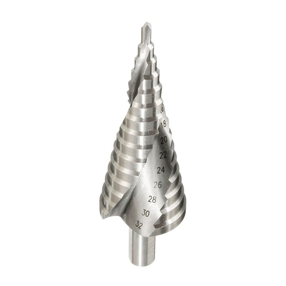 Step Drill Bit HSS Titanium Coated Spiral Groove Pagoda Design For Wood Metal 1