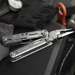 multitool folding pliers with knife, scissors, saw, and more compact outdoor survival edc tool