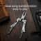 Silver Blade Multi Tool EDC Tool Compact Portable Multi Function Pliers Screwdriver Wrench Knife W 1