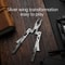 Silver Blade Multi Tool EDC Tool Compact Portable Multi Function Pliers Screwdriver Wrench Knife W 1