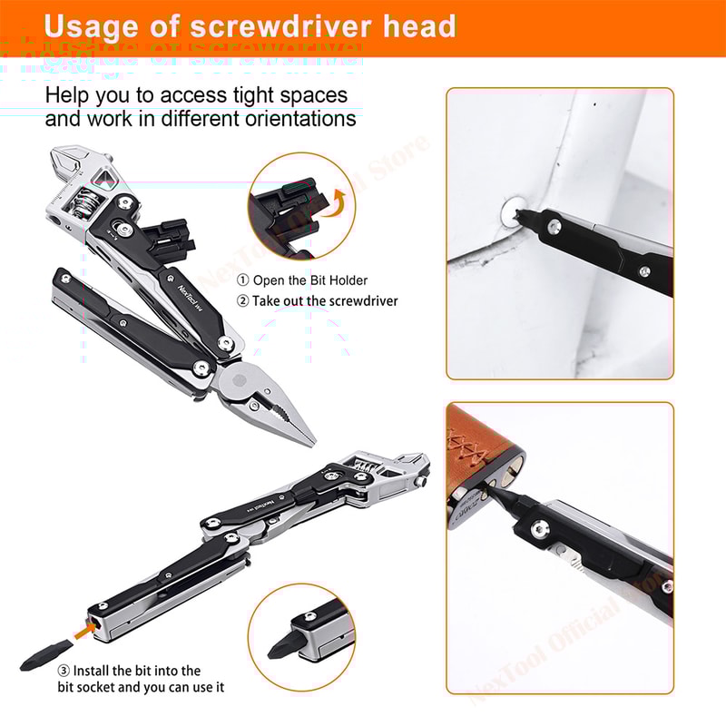 Adjustable Wrench Multitool With Pliers Knife And Saw All In One Hand Tools For Woodworking And DIY 2