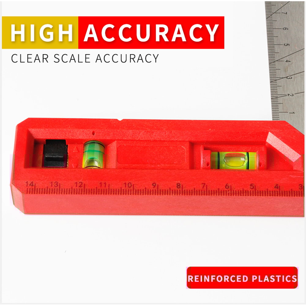 Turn Triangle Right Angle Corner Ruler Plastic Handle For Woodworking Measuring Tools Precise And 1
