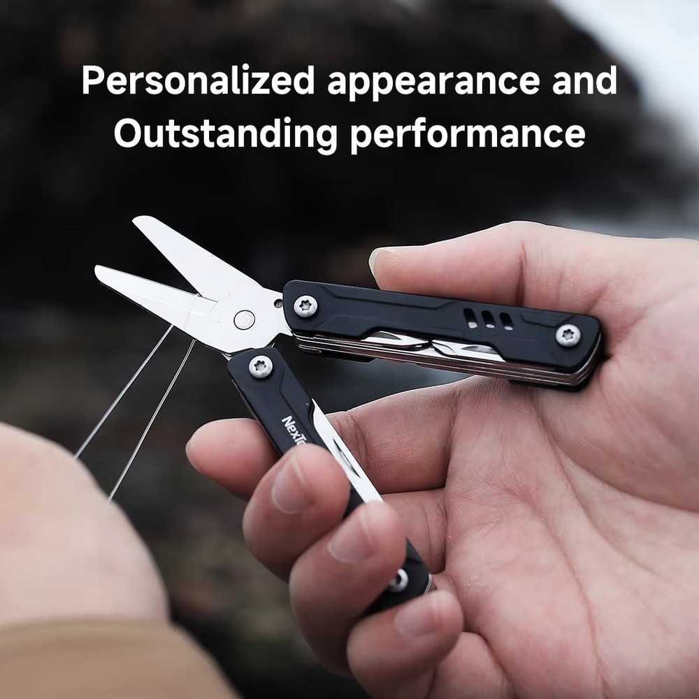 Mini EDC Multitool Scissors Pocket Knife With Screwdrivers 5