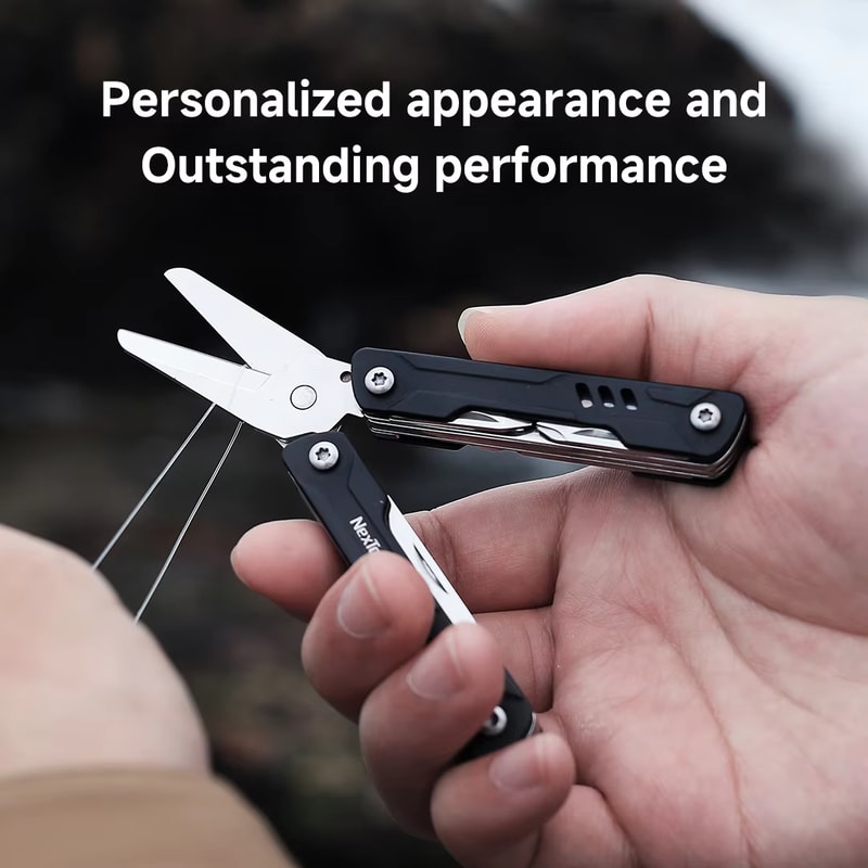 Mini EDC Multitool Scissors Pocket Knife With Screwdrivers 5