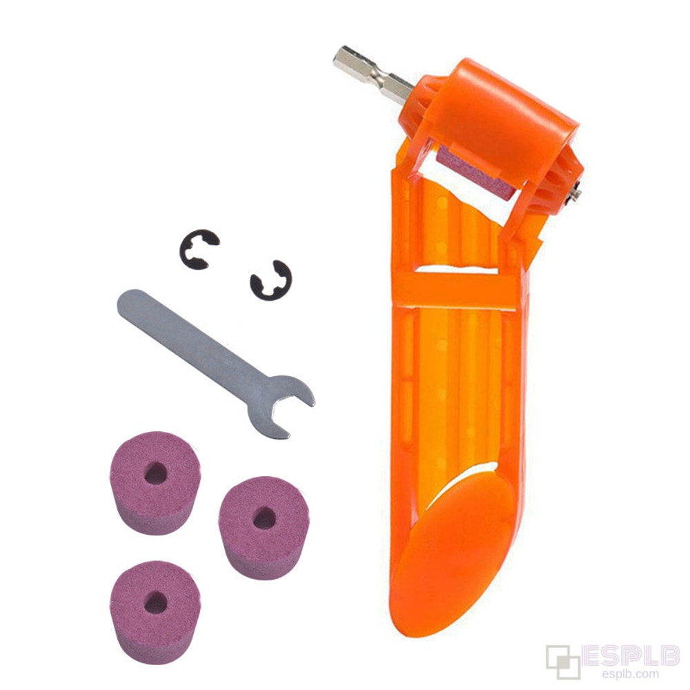 Portable Drill Bit Sharpener Tool Set With Corundum Grinding Wheel For Fast Durable Drill Maintena 5