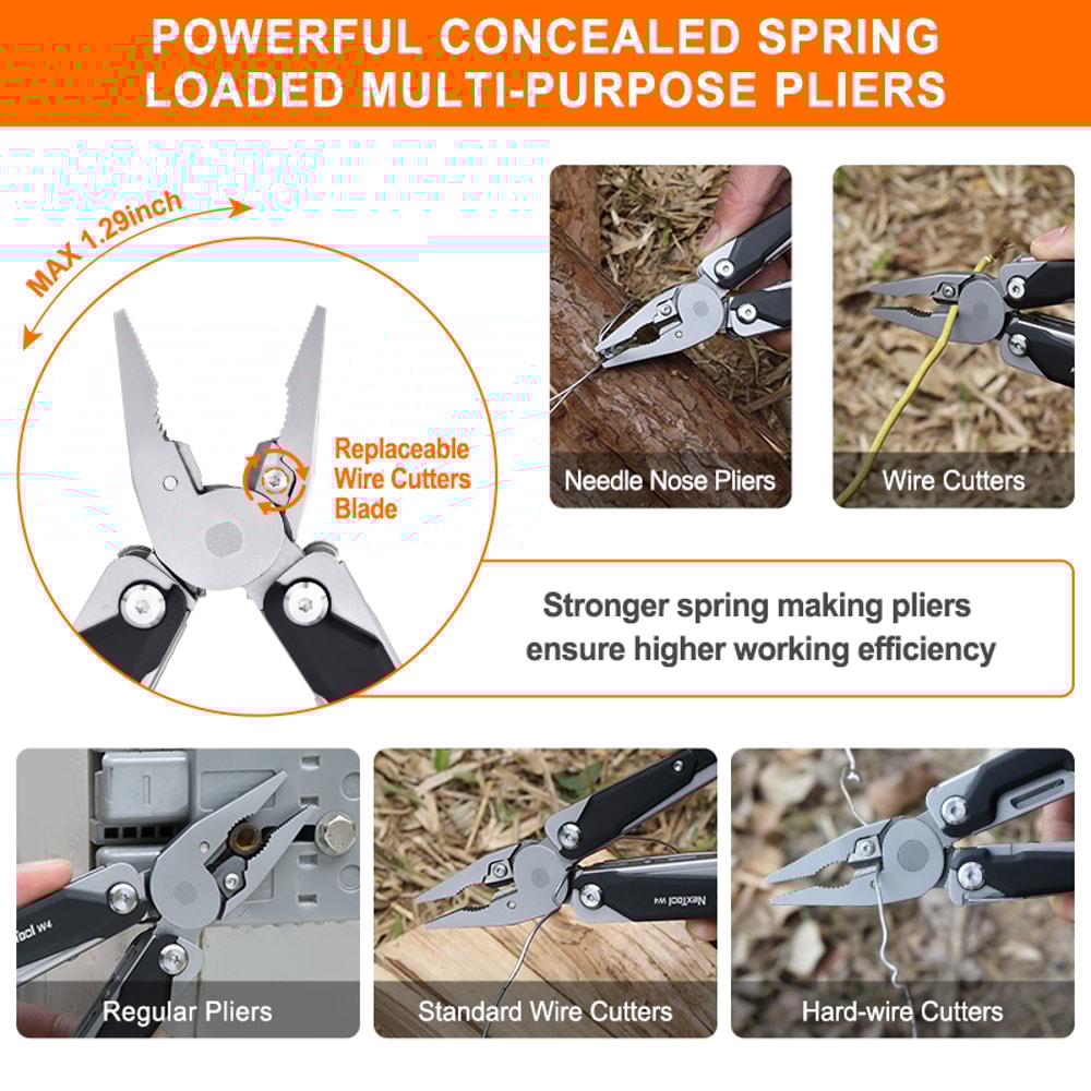 Light Multitool Wrench Adjustable Ratchet Wrench Folding Pliers And Spanner For Outdoor Camping ED 6