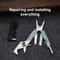 Multifunctional Light Wrench Multitool With Folding Pliers Screwdriver Portable EDC Tool For Home 4