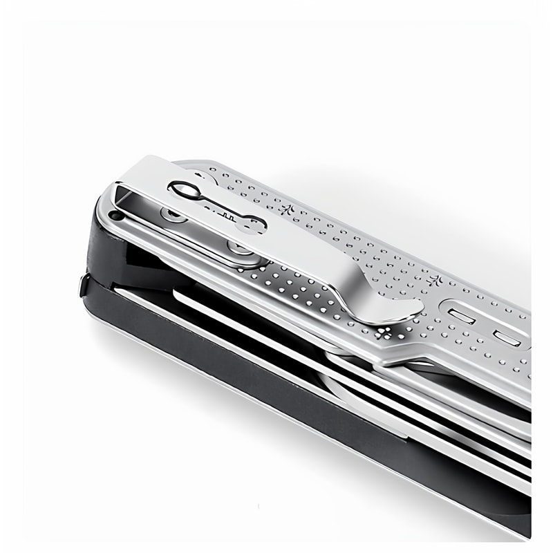 Multi Tool Folding Knife With Damascus Blade Scissors Portable Outdoor Emergency Tool 2