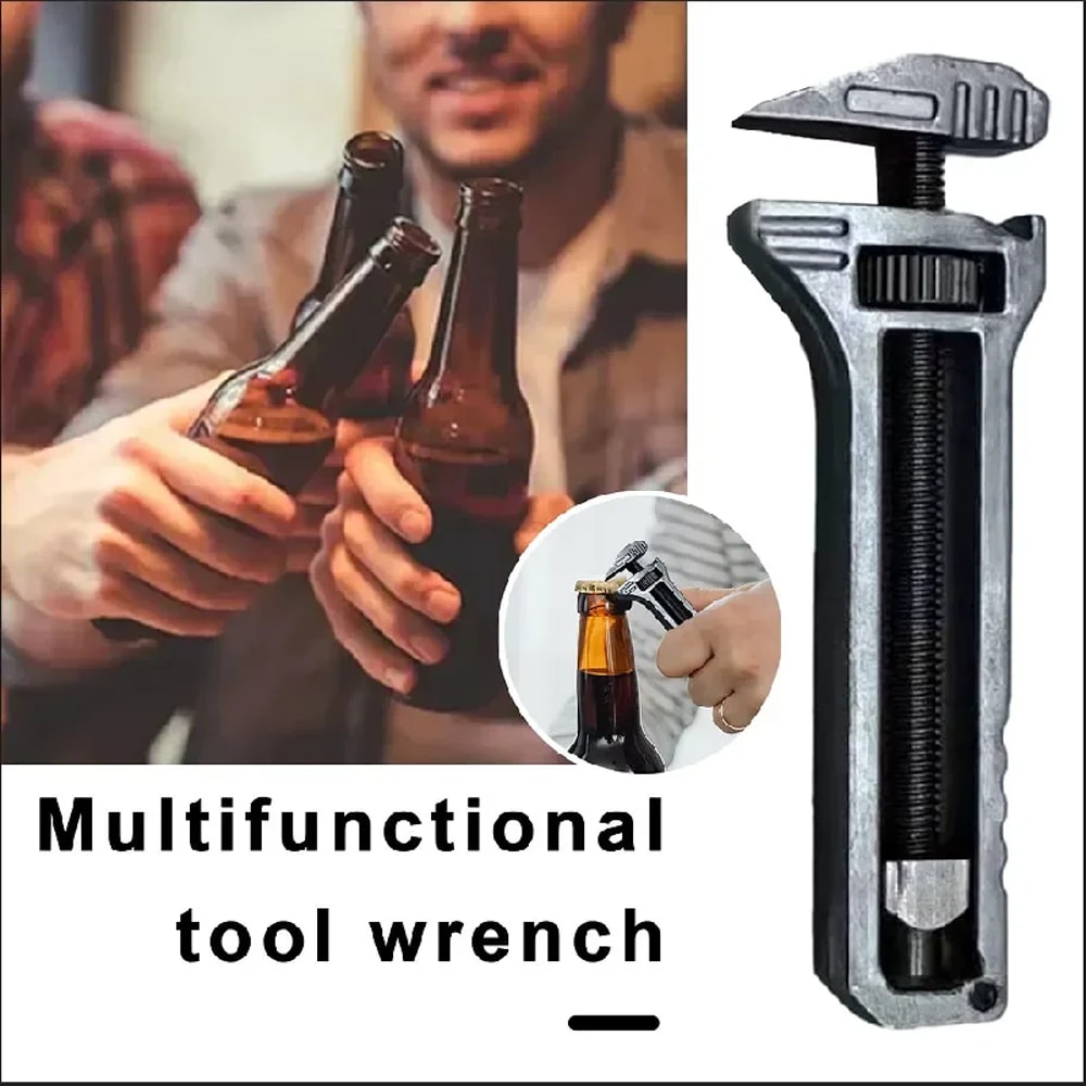 Compact Titanium Alloy Mini Wrench Multitool Portable Outdoor Tools With Bottle Opener Keychain At 2