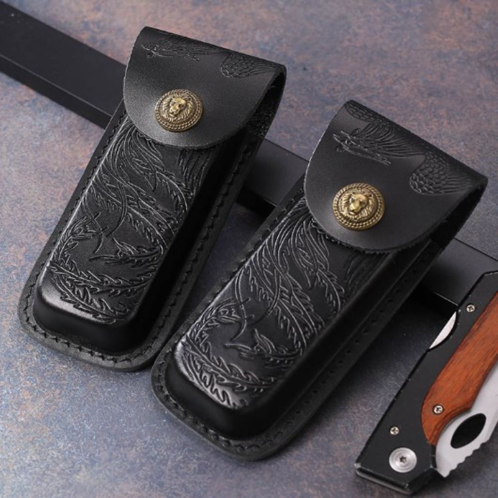 High Quality Black Waist Knife Scabbard Foldable Styles Case Holder With Belt Loop For Outdoor Tool 4