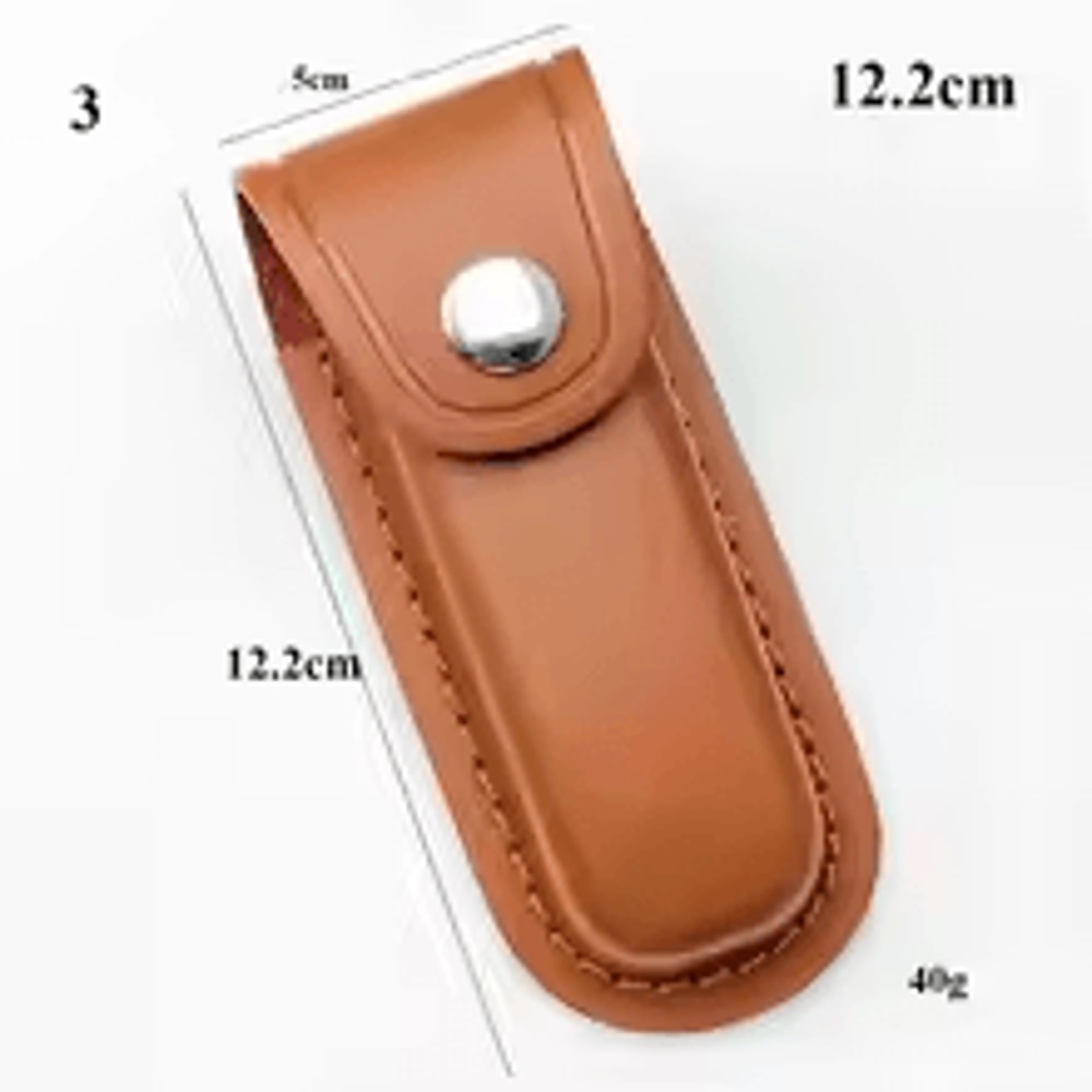Outdoor Leather Knife Sheath Holster For Pocket Knives Flashlights Durable Compact And Versatile 4