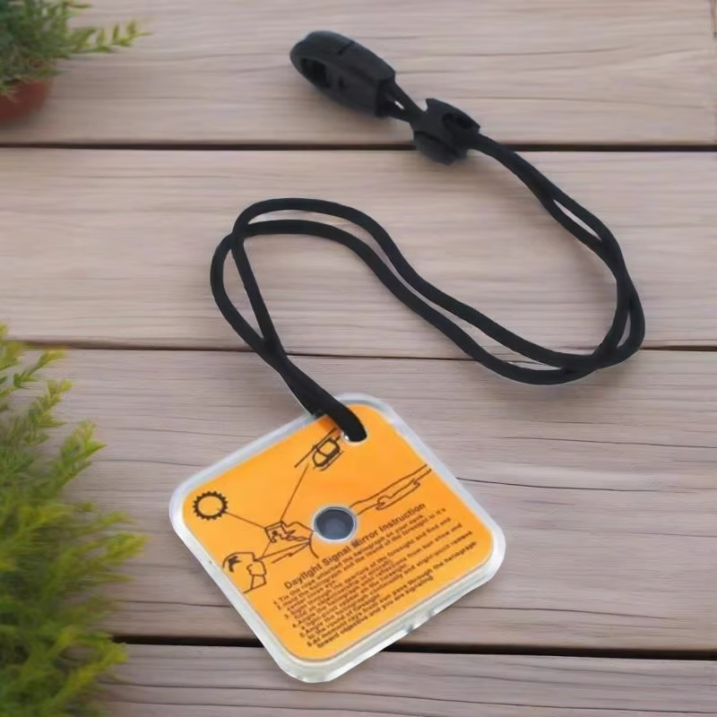 Survival Signal Mirror For Hiking Emergencies Sunlight Reflector For First Aid SOS 5