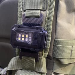 outdoor edc mini light usb rechargeable tactical strobe for molle system backpack strap
