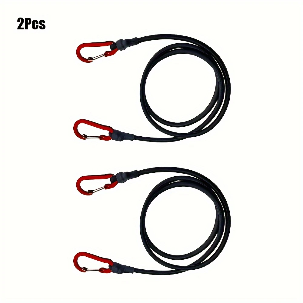 Heavy Duty Bungee Cords With Carabiner Elastic Straps For Luggage Cargo Bike Transport Camping Gea 7