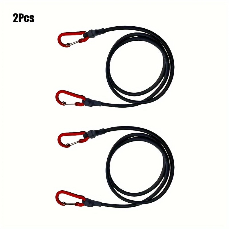 Heavy Duty Bungee Cords With Carabiner Elastic Straps For Luggage Cargo Bike Transport Camping Gea 7