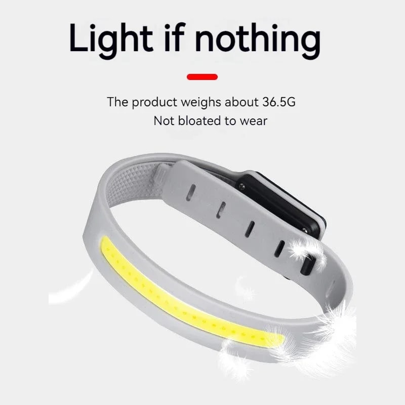 Ultralight COB Running Light Bracelet Waterproof Sweat Resistant Warning Light For Safety 3