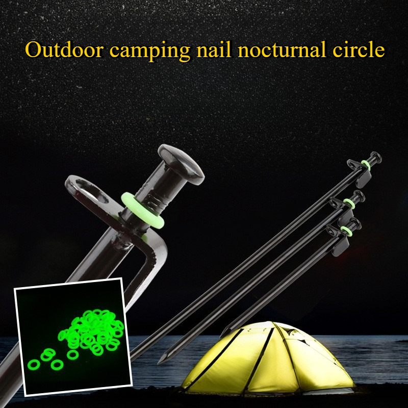 Glow Silicone Fishing Coil Luminous Camping Nail Rings For Night Safety Fishing Alerts 2