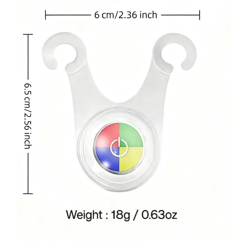 Colorful LED Camping Taillights Waterproof Adjustable Modes Easy To Install For Bikes And Outdoor A 4