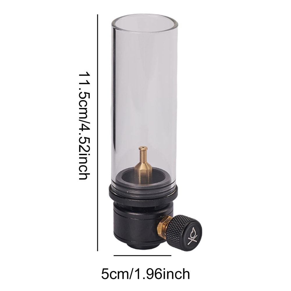 Outdoor Gas Atmosphere Lamp With Glass Lampshade Aluminum Alloy Gas Lantern For Camping Hiking And 7