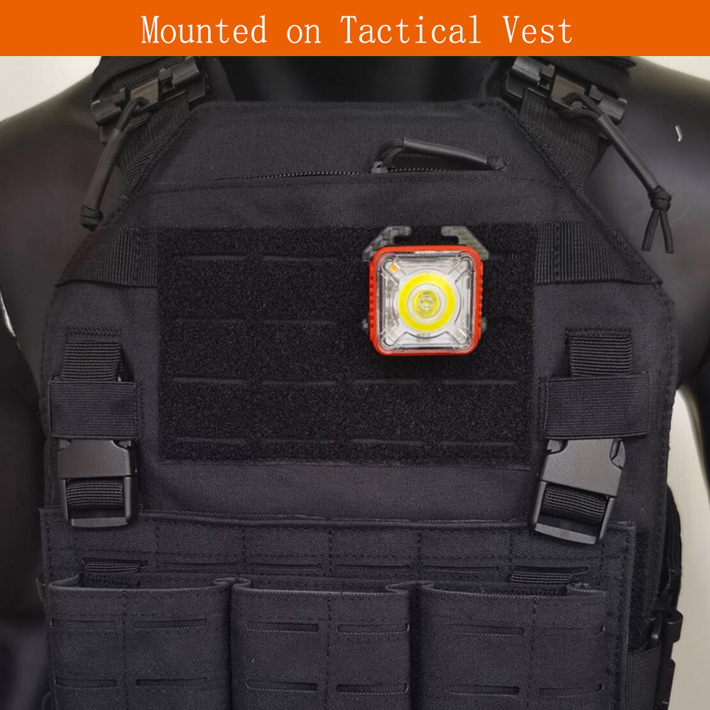 Mini Tactical Flashlight For Camping Hiking USB Rechargeable LED Light For Molle System Backpack S 4