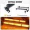 Emergency Strobe Traffic Advisor Light Bar Amber White Warning Hazard Safety Dash Lights 3