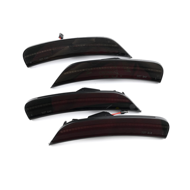 LED Front Rear Side Marker Light Amber Red Waterproof Plug And Play 6