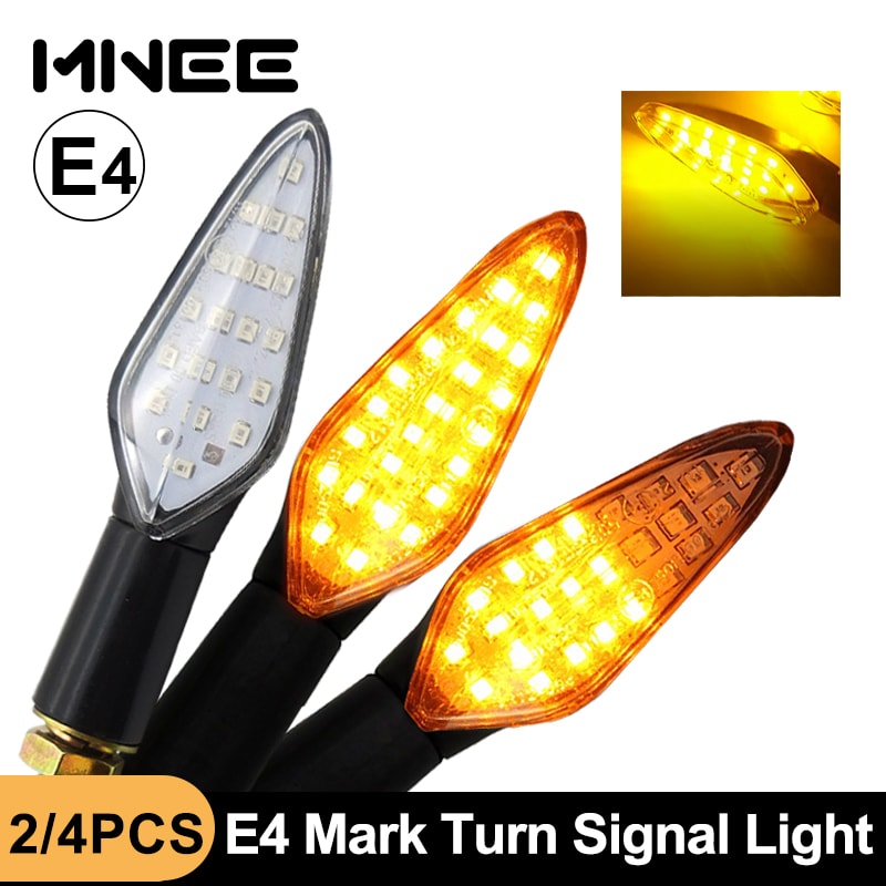 Flowing Water LED Motorcycle Turn Signal Lights With Built In Relay For Easy Installation 2