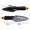 Flowing Water LED Motorcycle Turn Signal Lights With Built In Relay For Easy Installation 6