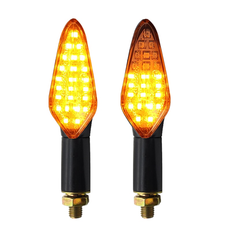 Flowing Water LED Motorcycle Turn Signal Lights With Built In Relay For Easy Installation 7