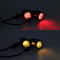 Compact 10mm Motorcycle LED Turn Signal Lights Black Chrome Bullet Indicator Lamps For Motorcycle 0
