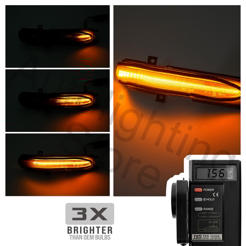 LED Sequential Side Mirror Turn Signal Lamp Waterproof Ultra Bright Marker Light 1