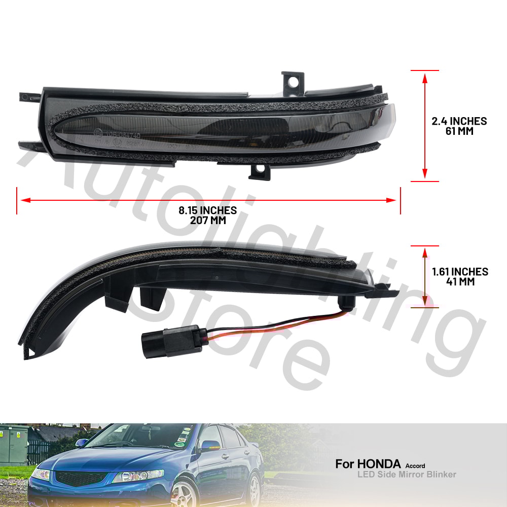 LED Sequential Side Mirror Turn Signal Lamp Waterproof Ultra Bright Marker Light 6