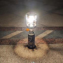 portable gas lantern for outdoor camping & hiking wind resistant propane tent lamp