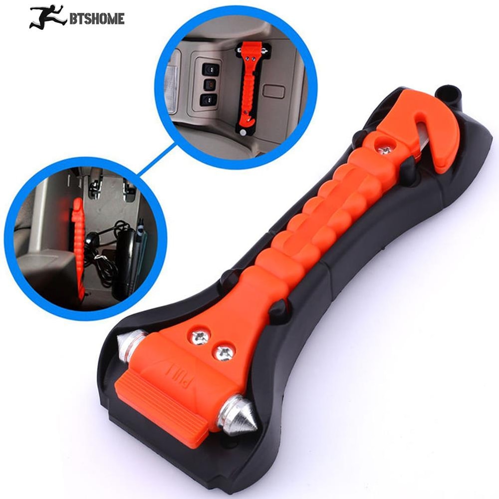 Car Window Glass Breaker Seatbelt Cutter Emergency Safety Tool Life Saving Hammer For Quick Vehicl 2
