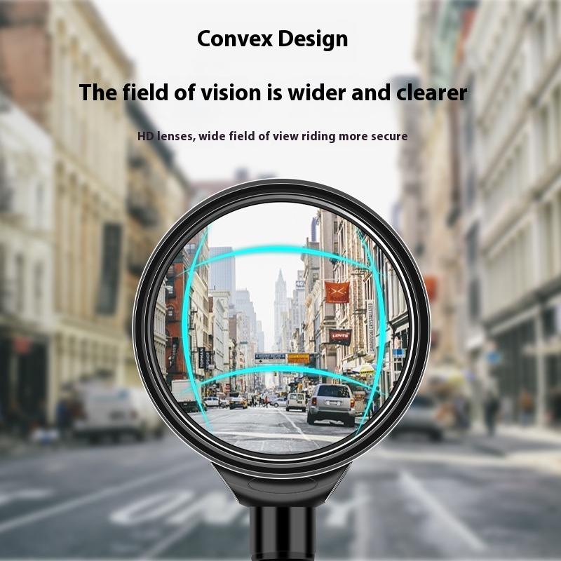 Bicycle Rearview Mirror With Wide Angle Convex Design Rotatable Safety Side Mirror For Mountain Bik 5