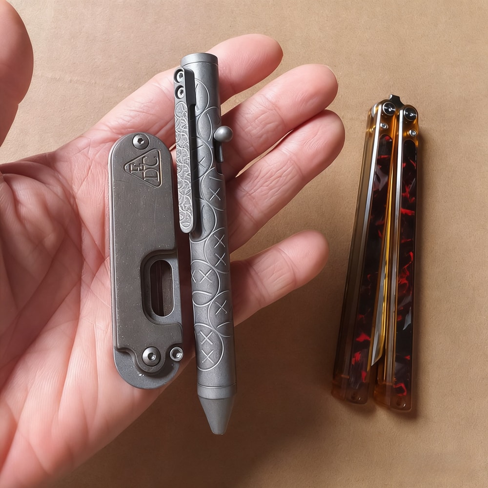 EDC Titanium Alloy Pen Portable Multi Functional Writing Tool For Outdoor Everyday Use 2