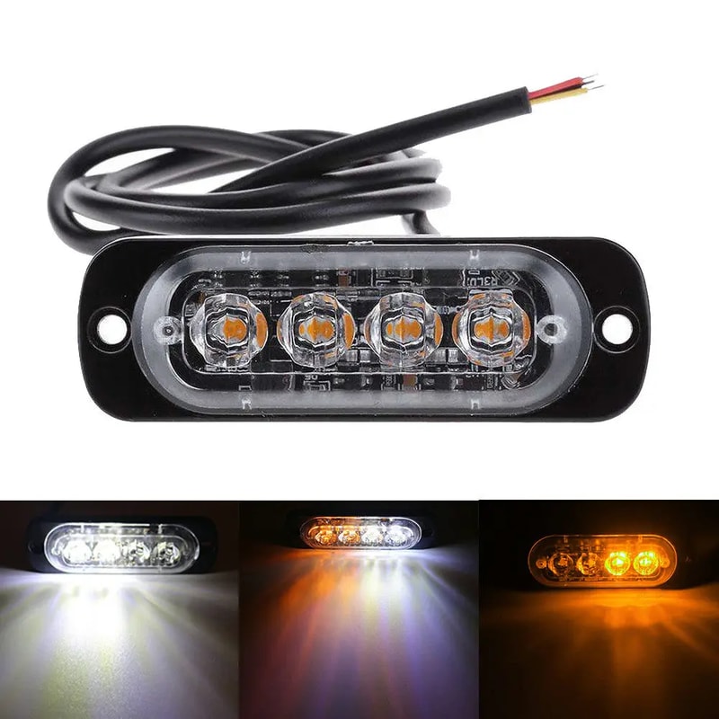 Car Strobe Light For Emergency Signals LED Warning Flashing Light For Trucks Cars 4