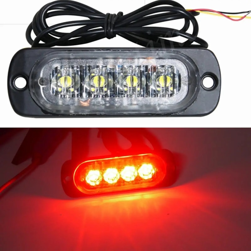 Car Strobe Light For Emergency Signals LED Warning Flashing Light For Trucks Cars 0