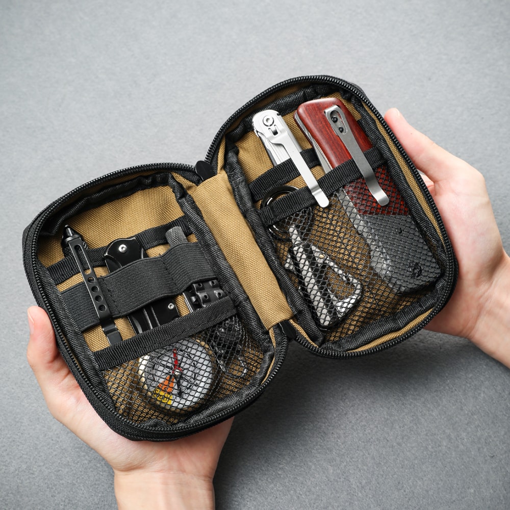 Compact EDC Organizer Pouch For Men Utility Pouch For Multitools And Everyday Carry Essentials 8