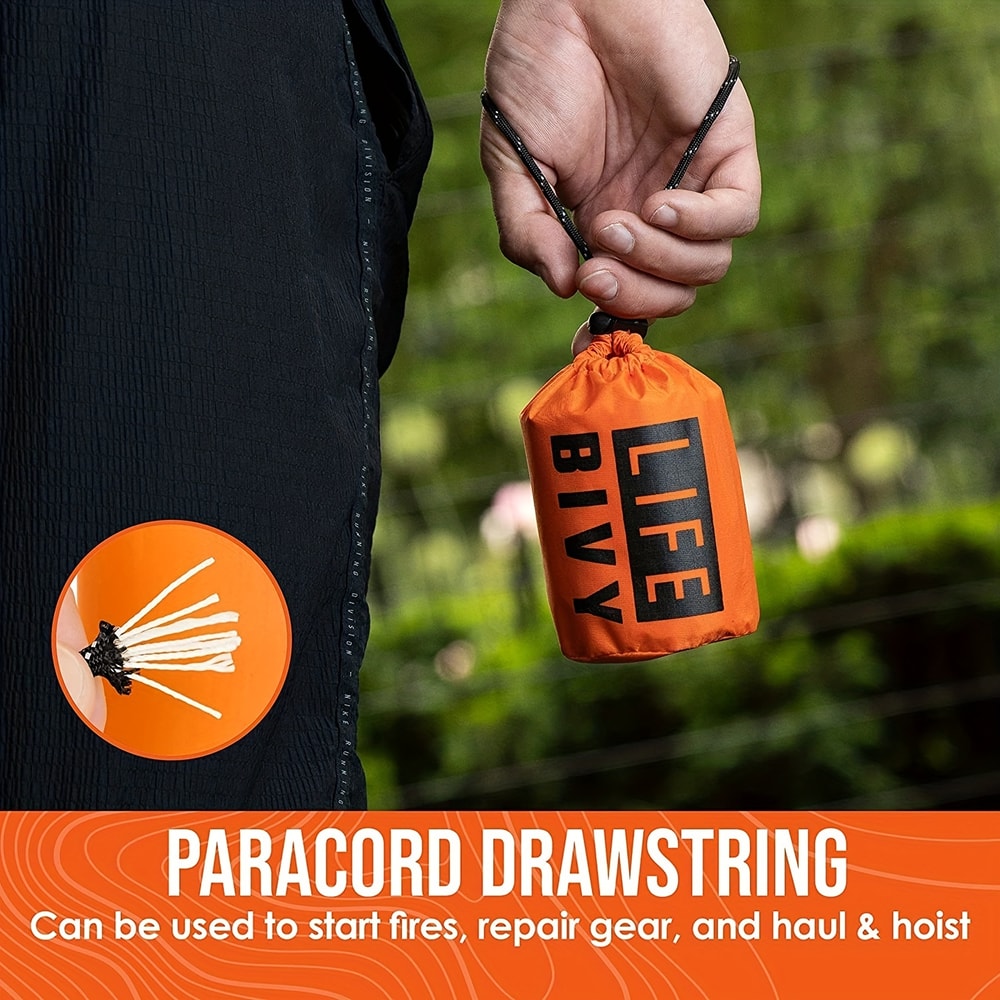 Portable Waterproof Emergency Survival Sleeping Bag Thermal Mylar Blanket For Outdoor Camping Hikin 2