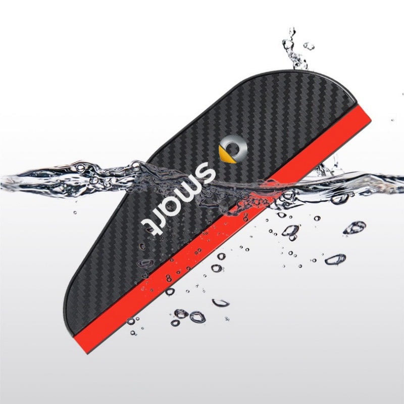 Car Rearview Mirror Rain Eyebrow Visor Carbon Fiber Side For Smart Fortwo EQ Auto Accessories 4