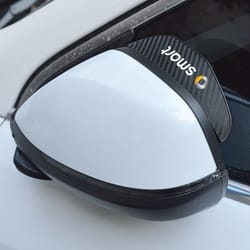 car rearview mirror rain eyebrow visor carbon fiber side for smart fortwo eq, auto accessories